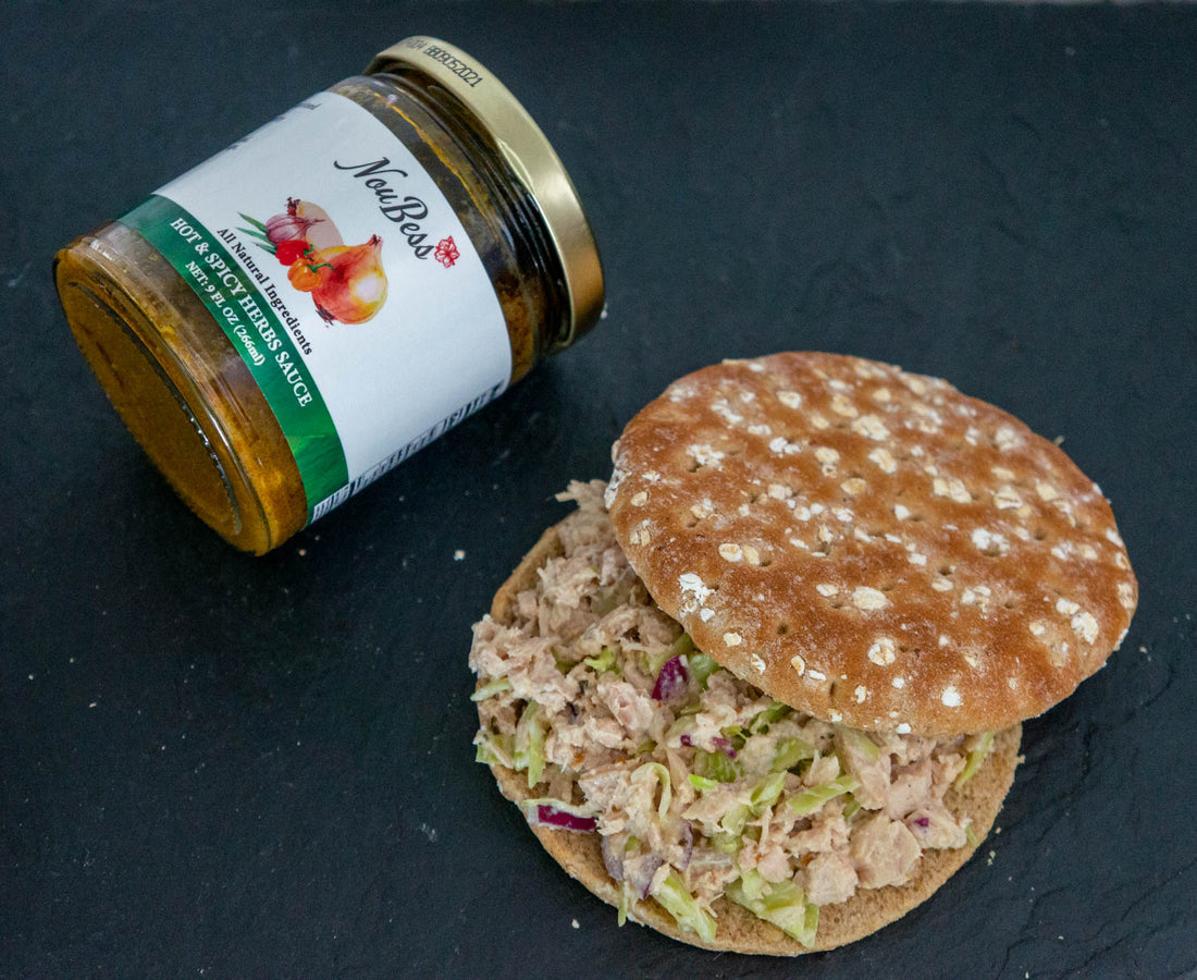 spicy tuna and cabbage salad