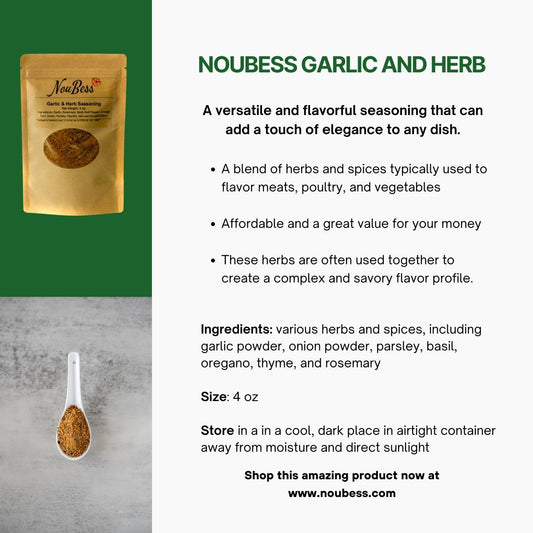 Garlic and Herb Seasoning, 4 oz bag