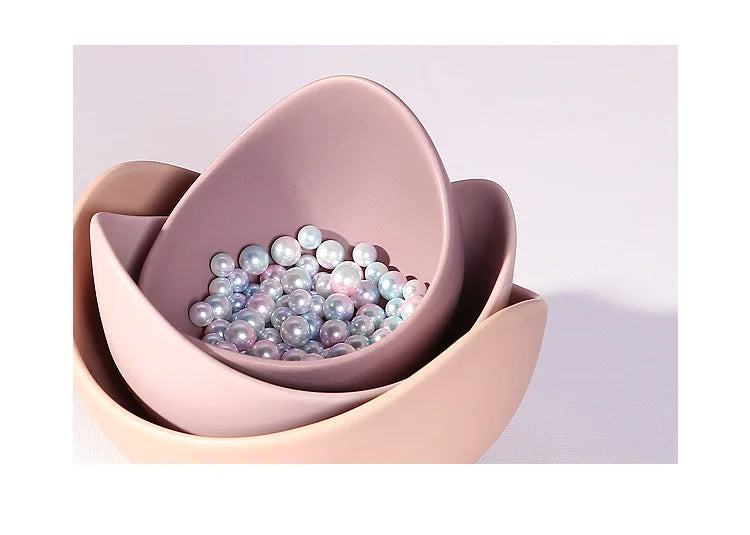Lotus Ceramic Bowl Dishes Plates Sets Decor Creative Fruit Salad Plate Dinner Plate Organizer Flower Shape Container Storage