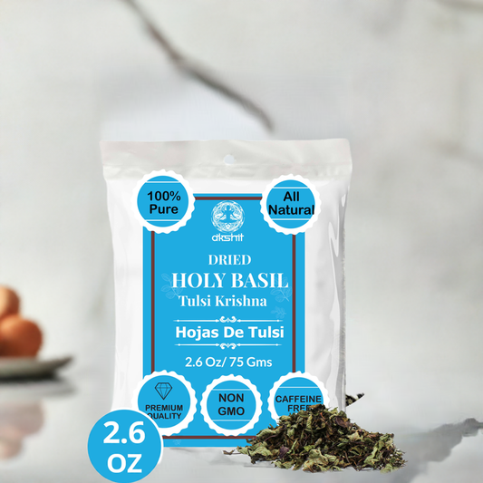 Akshit Dried Tulsi / Holy Basil Leaves | Tulsi Tea | Holy Basil Tea-2.6oz