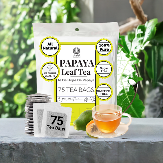 Akshit 75 Papaya Leaf Tea Bags – Caffeine-Free Herbal Support for Immunity & Digestion