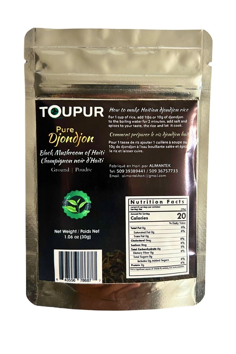 Djon Djon Powder – Toupur (Haitian Black Mushroom Powder)