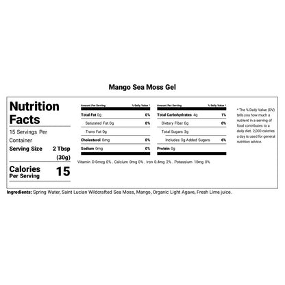 Mango Sea Moss Gel   16oz