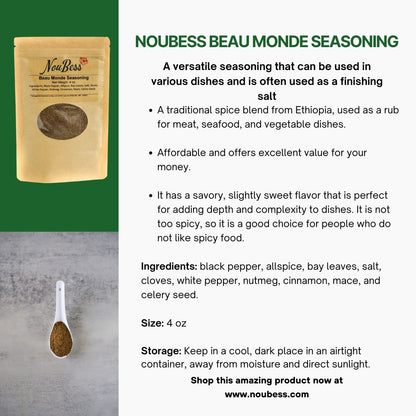 Beau Monde Seasoning, 4 oz