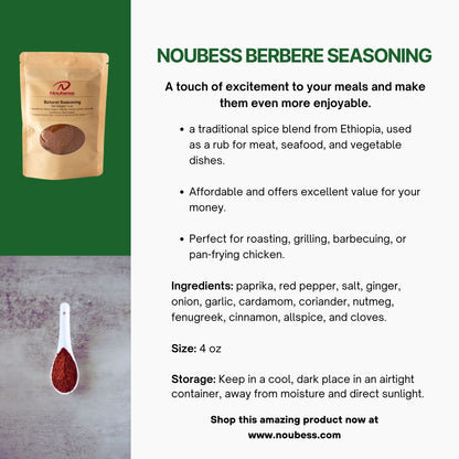 Berbere Seasoning, 4 oz bag