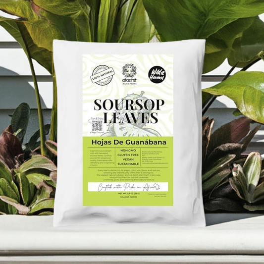 200+ Premium Dried Soursop Graviola Leaves Tea – 2.6 oz , 100% Natural Soursop Tea, Caffeine-Free Herbal Tea (Hoja Guanabana)