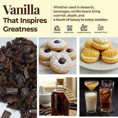25 Premium Vanilla Beans Grade A  – Gourmet Vanilla Pods for Baking & Extract