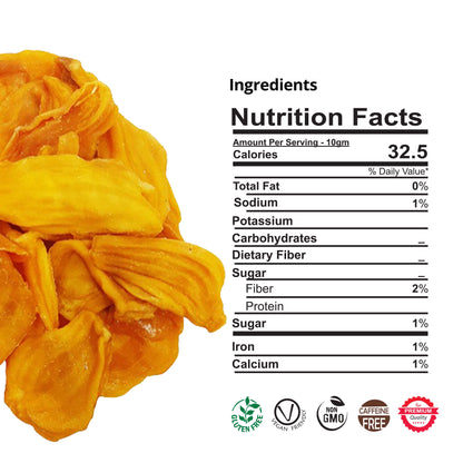 Akshit  Dried Jackfruit slices |  Dehydrated Jackfruit | Gluten-Free | Dry Jackfruit Slices | NON-GMO | 3.6 oz ( 3 Count)